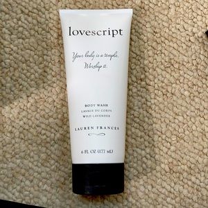 Love script body wash
